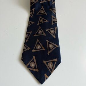 VTG Chaps Ralph Lauren (Not Polo) Baseball Silk Neck Tie Necktie Made In USA